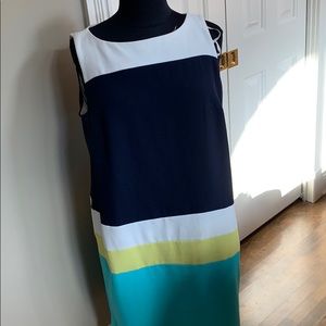 Dress multi colored sheeth style